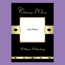 Foto Poster för 70:e födelsedagen