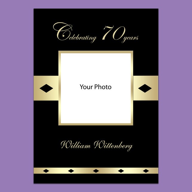 Foto Poster för 70:e födelsedagen (Skapare uppladdad)