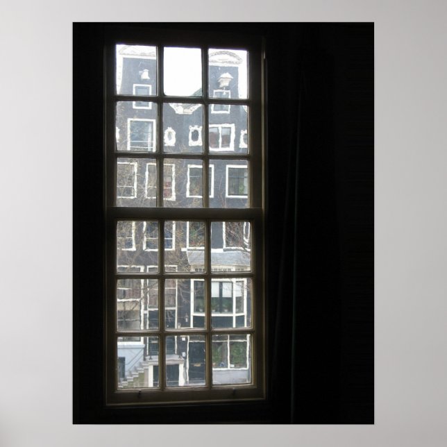 Foto Poster utskrift av Amsterdamfönster (Framsidan)
