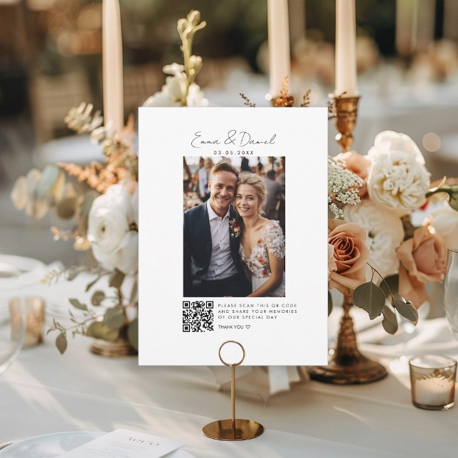 Foto QR-kod Bröllop Galery-kort (Skapare uppladdad)