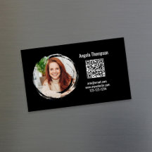 Foto QR-kod Svart Magnetisk