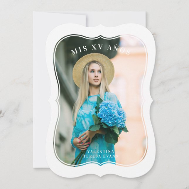 Foto Quinceañera Español Moderno Efecto Corchete (Framsida)