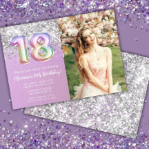 Foto Rainbow Sparkle 18-årsdag