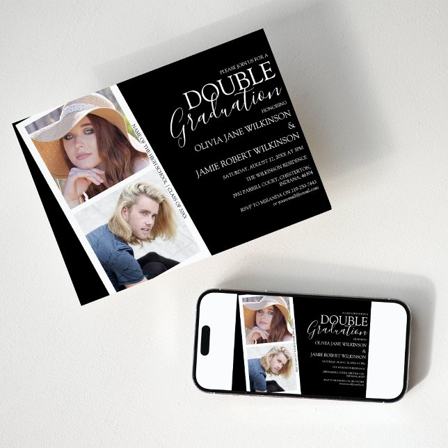 Foto remsa gemensam examensinbjudan inbjudningar (Skapare uppladdad)