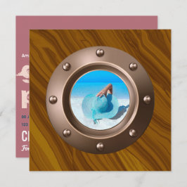 Foto ro Guld och Rosa Nautisk Studenten Inbjudningar