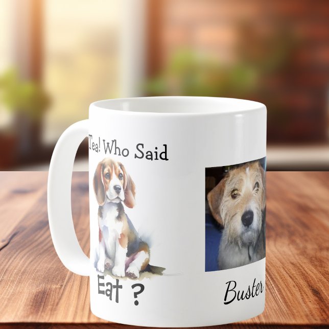 Foto & Rolig BEAGLE Anpassa Kaffemugg (Elegant funny BEAGLE Graphic with room to upload your Beagles photo and a ew words.)
