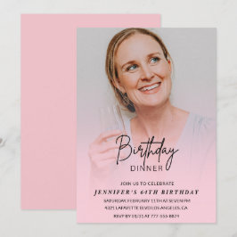 Foto Rosa 66-års inbjudan Middag