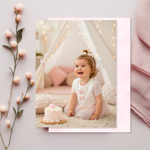Foto Rosa vattenfärgsbakgrund för Vellum Pappert Inbjudningar