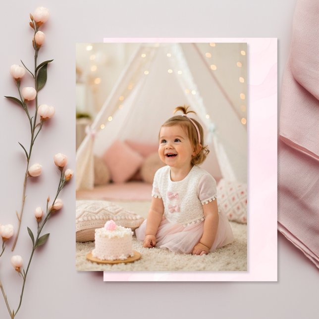 Foto Rosa vattenfärgsbakgrund för Vellum Pappert Inbjudningar (Skapare uppladdad)