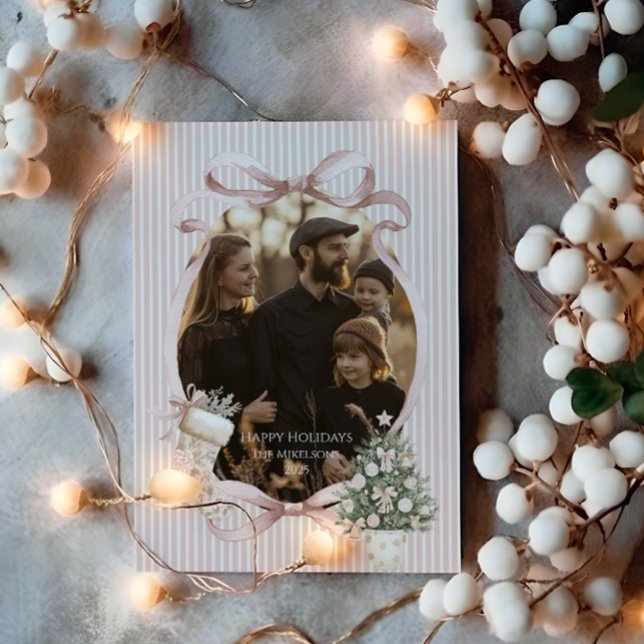 Foto Rosenskär Band Julgran Jul Julkort (Skapare uppladdad)
