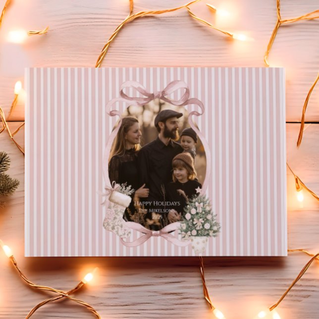 Foto Rosenskär Band Julgran Jul Julkort (Skapare uppladdad)