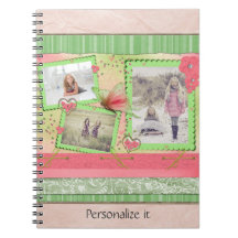 Foto Scrapbook Sida Rosa och Grön
