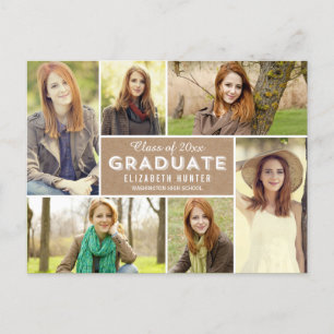 Foto Showcase Studenten annnouncement Craft Inbjudan Vykort