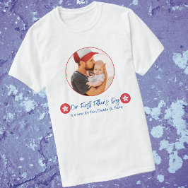 Foto Simple Cute Modern pappa First Fars dag T Shirt
