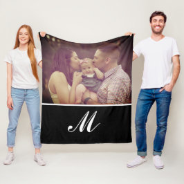 Foto Skapar din egen monogram-Anpassningsbar Fleecefilt