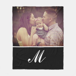 Foto Skapar din egen monogram-Anpassningsbar Fleecefilt