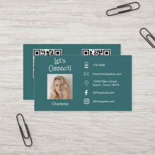 Foto, Social Media OCR-koder, Social-information Visitkort