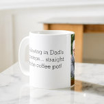 Foto som Far som dotter eller son Kaffemugg<br><div class="desc">Vi firar den speciella förbindelsen mellan far och barn med vår hjärtan "Som Far som dotter eller Son" Kaffe Mugg. I personlig mugg fångas kärnan i den unika förbindelse som delas mellan ett pappa och hans barn, skapar den perfekten för Fars dag, födelsedagar eller tillfälle. Den här keramiska mugg är...</div>