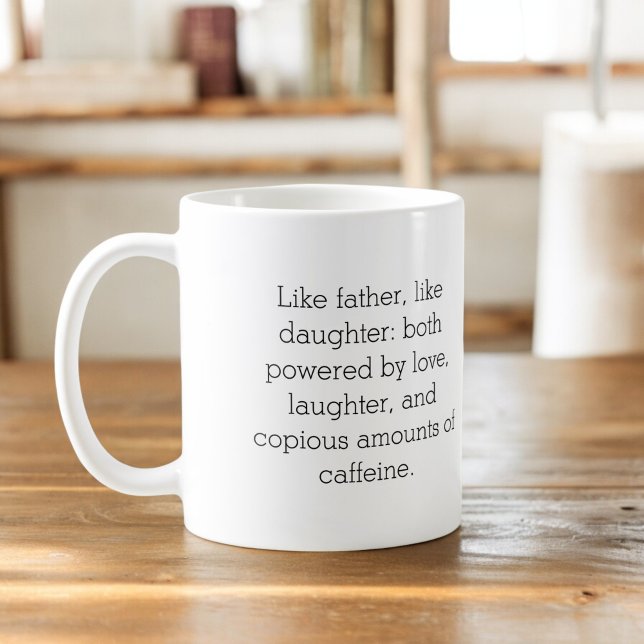 Foto som Far som dotter eller son Kaffemugg (Skapare uppladdad)