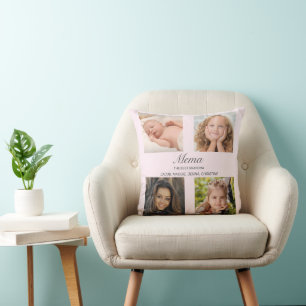 Foto-souvenir för familjen kudde