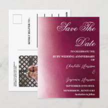 Foto Spara datum 40-års rubin bröllopsjubileum 