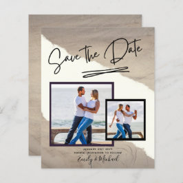 FOTO-spara datum - modernt handskrivet skript