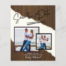 FOTO-spara datum - modernt handskrivet skript