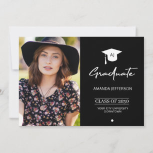Foto student studenten-annonsvarsvart meddelande