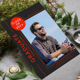 Foto Studenten Modern Script Red Grått