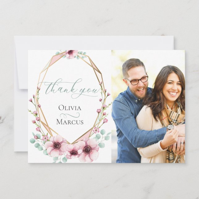 Foto Tack  |  Färska vårblommor och lövverk Kort (Framsida)