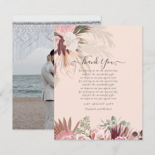 Foto - tack för ditt kort Pampas Grass Bröllop