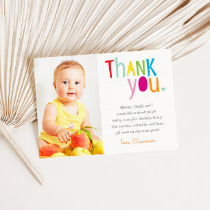 FOTO TACK modern färgrik regnbågstypografi Kort