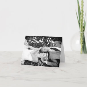 Foto Tack Svart & Vitt - Notkort Kort