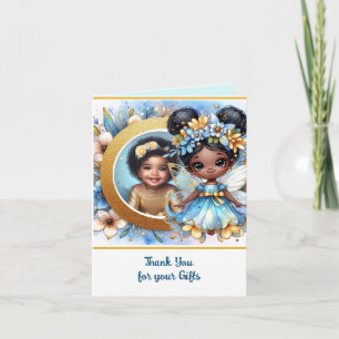 FOTO Tack Teal Guld Svart Fe Prinsessa Kort