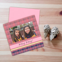 Foto Tartan Monogrammed bildad cute-Twillingar
