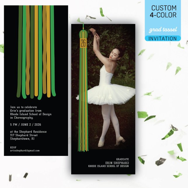 Foto & Tassel Modern Design Examenstecken (Skapare uppladdad)