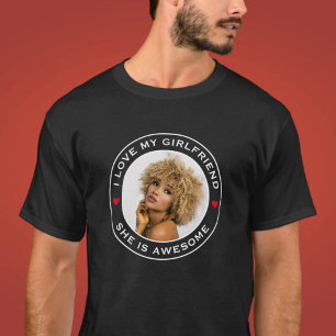 Foto Text Hjarta Jag älskar min fantastiska flickv T Shirt