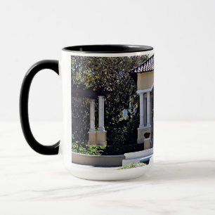 Foto tittar upp till Gazebo i Hollis Gardens Mugg