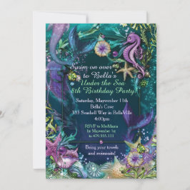 Foto under Sjöjungfrun Havets födelsedag Inbjudningar