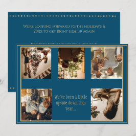 Foto upp och ned på Helgdag Julafton Julkort