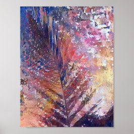 foto, vackra löv till naturen. poster