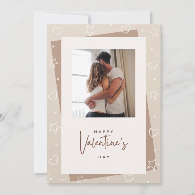 Foto Valentine Day Card - lägg till Bild Inbjudningar (Framsida)