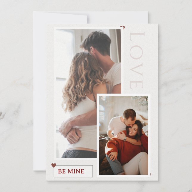 Foto Valentine Day Card - lägg till Bild Inbjudningar (Framsida)