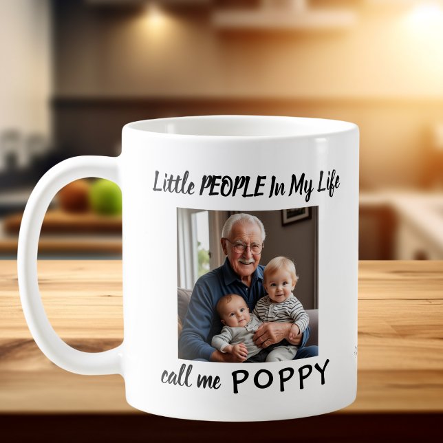 Foto  Valmue/ Farfar PERSONALISERA Mugg (Customize, add photo and name)