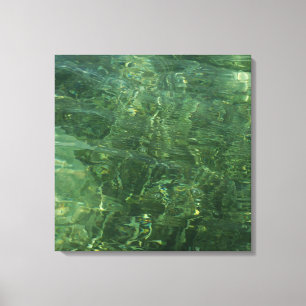 Foto vatten över Sea Grass II (blått och Grönt) Canvastryck