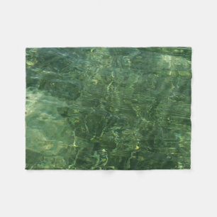 Foto vatten över Sea Grass II (blått och Grönt) Fleecefilt