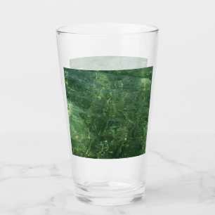 Foto vatten över Sea Grass II (blått och Grönt) Glaskopp