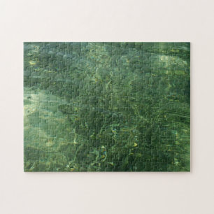 Foto vatten över Sea Grass II (blått och Grönt) Pussel