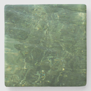 Foto vatten över Sea Grass II (blått och Grönt) Stenunderlägg