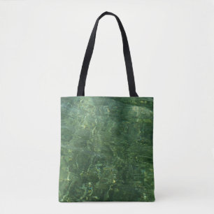 Foto vatten över Sea Grass II (blått och Grönt) Tygkasse